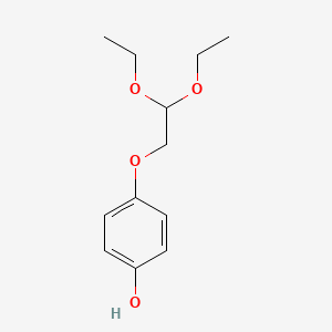 molecular formula C12H18O4 B14716526 4-(2,2-Diethoxyethoxy)phenol CAS No. 14353-62-9