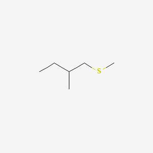 molecular formula C6H14S B14716532 2-Methyl-1-(methylsulfanyl)butane CAS No. 15013-37-3