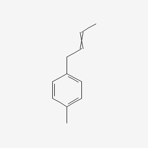 molecular formula C11H14 B14716567 1-(But-2-en-1-yl)-4-methylbenzene CAS No. 21003-53-2