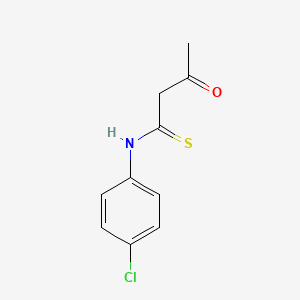 molecular formula C10H10ClNOS B14716625 N-(4-chlorophenyl)-3-oxobutanethioamide CAS No. 13806-82-1
