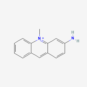 molecular formula C14H13N2+ B14716630 3-Amino-10-methylacridinium CAS No. 23045-45-6