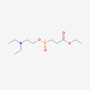 molecular formula C11H23NO4P+ B14716640 [2-(Diethylamino)ethoxy](3-ethoxy-3-oxopropyl)oxophosphanium CAS No. 20396-37-6