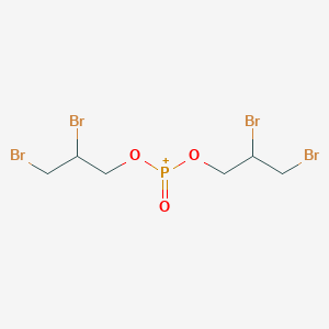 molecular formula C6H10Br4O3P+ B14716689 Bis(2,3-dibromopropoxy)(oxo)phosphanium CAS No. 21661-76-7