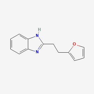 molecular formula C13H12N2O B14716695 2-[2-(Furan-2-yl)ethyl]-1h-benzimidazole CAS No. 21571-31-3