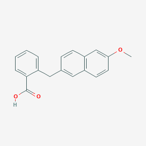 molecular formula C19H16O3 B147167 2-[(6-methoxynaphthalen-2-yl)methyl]benzoic Acid CAS No. 94305-64-3