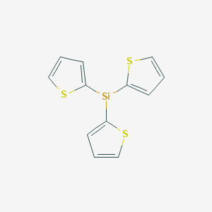 molecular formula C12H9S3Si B14716706 Trithienylsilane 