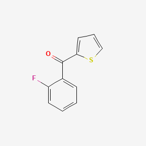 molecular formula C11H7FOS B14716779 Methanone, (2-fluorophenyl)-2-thienyl- CAS No. 6933-30-8