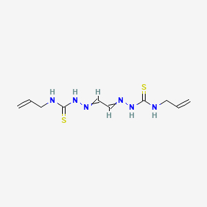 molecular formula C10H16N6S2 B14716830 glyoxal bis(N'-allylthiosemicarbazone) CAS No. 18667-52-2