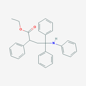 molecular formula C30H29NO2 B14716839 Ethyl 2,4,4-triphenyl-4-(phenylamino)butanoate CAS No. 22319-44-4