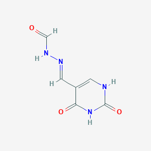 molecular formula C6H6N4O3 B14716845 N-[(E)-(2,4-dioxo-1H-pyrimidin-5-yl)methylideneamino]formamide CAS No. 15352-89-3