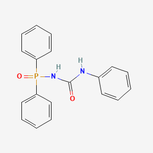 molecular formula C19H17N2O2P B14716888 P,P-Diphenyl-N-(phenylcarbamoyl)phosphinic amide CAS No. 6779-25-5