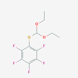 molecular formula C11H11F5O2Si B14716921 CID 78061861 