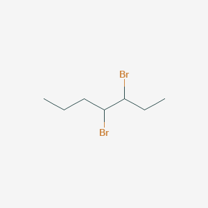 molecular formula C7H14Br2 B14716924 3,4-Dibromoheptane CAS No. 21266-90-0