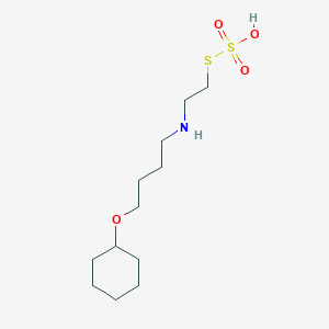 molecular formula C12H25NO4S2 B14716954 S-2-(((4-Cyclohexyloxy)butyl)amino)ethyl thiosulfate CAS No. 21209-24-5