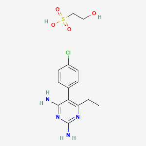 molecular formula C14H19ClN4O4S B14716967 Pyrimethamine isethionate CAS No. 14720-95-7
