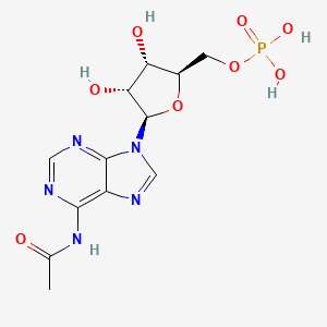 molecular formula C12H16N5O8P B14716984 N-Acetyladenosine 5'-(dihydrogen phosphate) CAS No. 14114-64-8