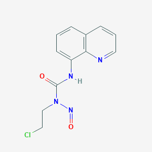 molecular formula C12H11ClN4O2 B14717001 Urea, 1-(2-chloroethyl)-1-nitroso-3-(8-quinolyl)- CAS No. 13907-55-6