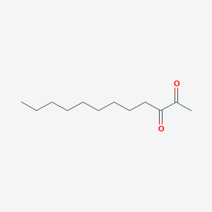 molecular formula C12H22O2 B14717013 Dodecane-2,3-dione CAS No. 22089-81-2