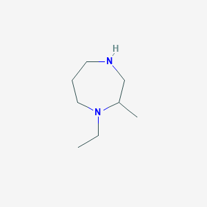 molecular formula C8H18N2 B1471702 1-Ethyl-2-methyl-1,4-diazepane CAS No. 1267599-58-5