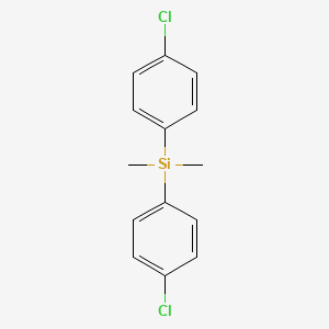 molecular formula C14H14Cl2Si B14717032 Bis(4-chlorophenyl)-dimethyl-silane CAS No. 18414-47-6