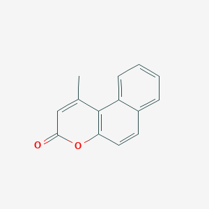 molecular formula C14H10O2 B14717033 3H-Naphtho[2,1-b]pyran-3-one, 1-methyl- CAS No. 21568-13-8