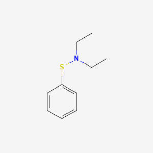 molecular formula C10H15NS B14717038 Benzenesulfenamide, N,N-diethyl- CAS No. 6667-19-2