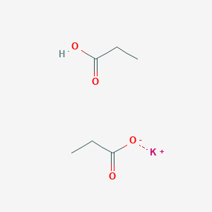 molecular formula C6H11KO4 B14717043 Potassium propanoate--propanoic acid (1/1/1) CAS No. 23382-00-5