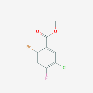 molecular formula C8H5BrClFO2 B1471708 Methyl 2-bromo-5-chloro-4-fluorobenzoate CAS No. 1502835-28-0