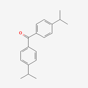 molecular formula C19H22O B14717093 Methanone, bis[4-(1-methylethyl)phenyl]- CAS No. 21192-57-4