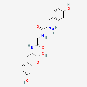 molecular formula C20H23N3O6 B14717103 L-Tyrosylglycyl-L-tyrosine CAS No. 21778-72-3