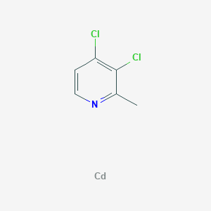 molecular formula C6H5CdCl2N B14717111 Cadmium;3,4-dichloro-2-methylpyridine CAS No. 13842-15-4