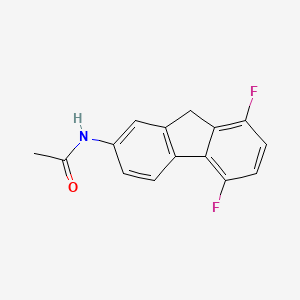 molecular formula C15H11F2NO B14717168 n-(5,8-Difluoro-9h-fluoren-2-yl)acetamide CAS No. 17532-96-6