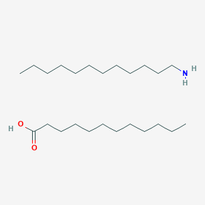 molecular formula C24H51NO2 B14717236 dodecan-1-amine;dodecanoic acid CAS No. 14792-59-7