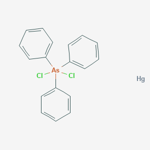 molecular formula C18H15AsCl2Hg B14717276 Dichloro(triphenyl)-lambda5-arsane;mercury CAS No. 15280-06-5