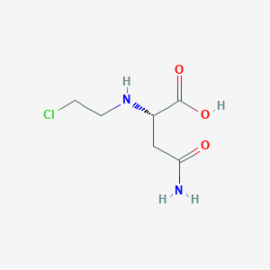 molecular formula C6H11ClN2O3 B14717321 N~2~-(2-Chloroethyl)-L-asparagine CAS No. 15054-30-5