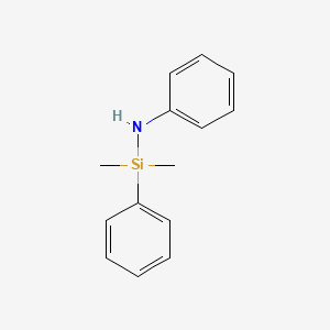 molecular formula C14H17NSi B14717327 1,1-Dimethyl-N,1-diphenylsilanamine CAS No. 13091-06-0