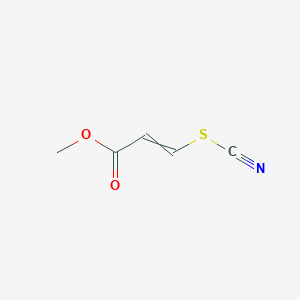 molecular formula C5H5NO2S B14717358 Methyl 3-(thiocyanato)prop-2-enoate CAS No. 23011-90-7