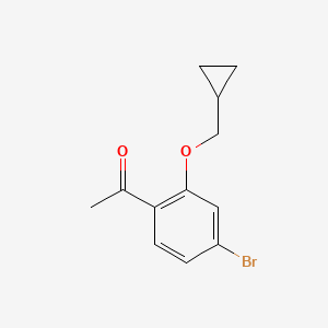 1-(4-Bromo-2-cyclopropylmethoxyphenyl)-ethanone