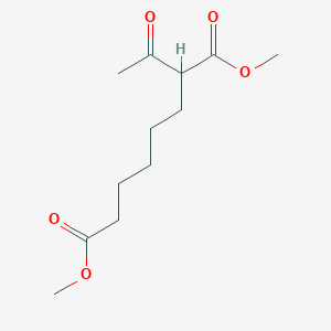 molecular formula C12H20O5 B14717519 Dimethyl 2-acetyloctanedioate CAS No. 20637-00-7