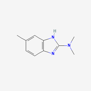 molecular formula C10H13N3 B14717528 N,N,6-trimethyl-1H-benzimidazol-2-amine CAS No. 22704-51-4