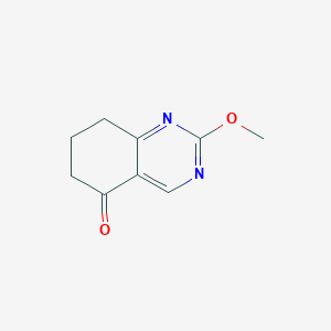 molecular formula C9H10N2O2 B14717573 2-Methoxy-7,8-dihydroquinazolin-5(6H)-one 