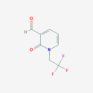 2-Oxo-1-(2,2,2-trifluoroethyl)-1,2-dihydropyridine-3-carbaldehyde