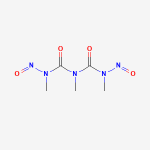 molecular formula C5H9N5O4 B14717589 n,n,n'-Trimethyl-n,n'-dinitrosodicarbonimidic diamide CAS No. 13857-14-2