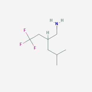 4-Methyl-2-(2,2,2-trifluoroethyl)pentan-1-amine