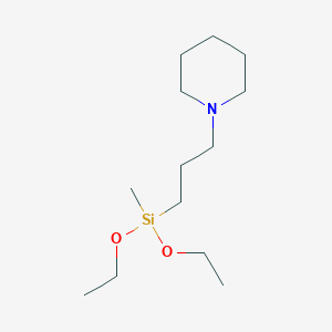 molecular formula C13H29NO2Si B14717635 Diethoxymethyl(3-piperidinopropyl)silane CAS No. 20723-18-6