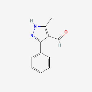 5-methyl-3-phenyl-1H-pyrazole-4-carbaldehyde