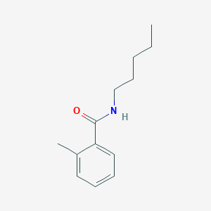 molecular formula C13H19NO B14717688 Benzamide, 2-methyl-N-pentyl- CAS No. 17657-22-6