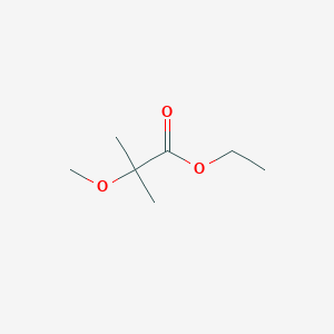 molecular formula C7H14O3 B14717703 Ethyl 2-methoxy-2-methylpropanoate CAS No. 21127-99-1
