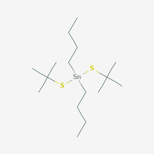 molecular formula C16H36S2Sn B14717764 Dibutyl[bis(tert-butylsulfanyl)]stannane CAS No. 13371-41-0