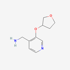 (3-((Tetrahydrofuran-3-yl)oxy)pyridin-4-yl)methanamine